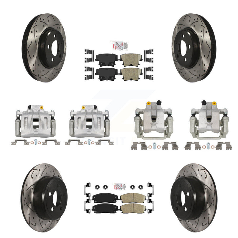 Transit Auto KCD-100961N Disc Brake Kit for 2005-2011 Chrysler 300, Dodge Challenger, Dodge Charger & more - Front and Rear product image
