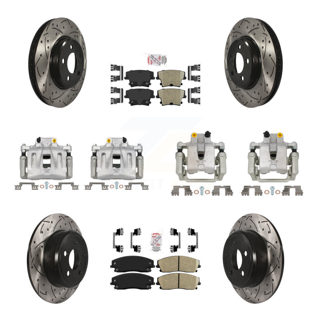 Transit Auto KCD-100963N Disc Brake Kit for 2005-2011 Chrysler 300, Dodge Challenger, Dodge Charger & more - Front and Rear product image