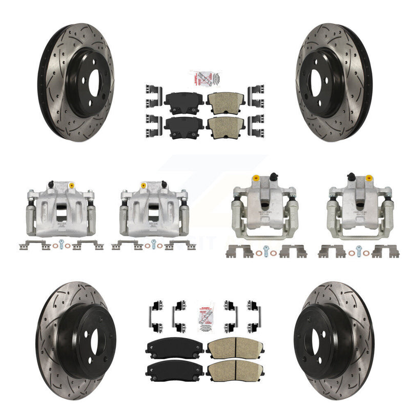 Transit Auto KCD-100963N Disc Brake Kit for 2005-2011 Chrysler 300, Dodge Challenger, Dodge Charger & more - Front and Rear product image