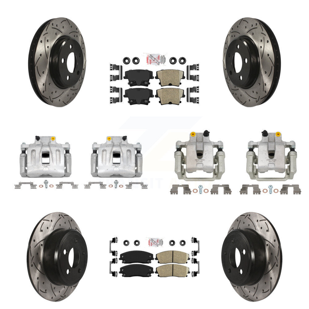 Transit Auto KCD-100964N Disc Brake Kit for 2012-2018 Chrysler 300, Dodge Charger - Front and Rear product image