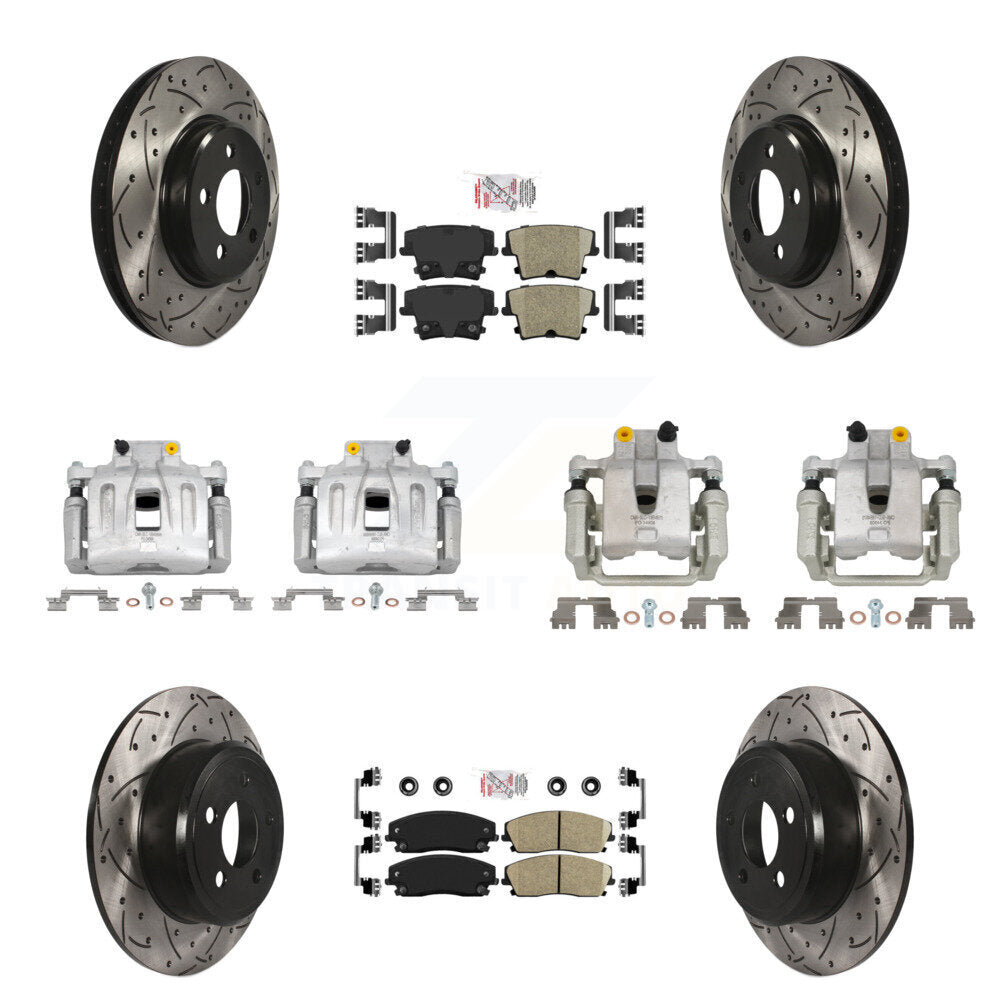 Transit Auto KCD-100965N Disc Brake Kit for 2012-2018 Chrysler 300, Dodge Charger - Front and Rear product image