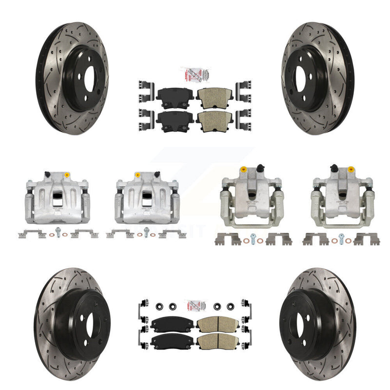 Transit Auto KCD-100965N Disc Brake Kit for 2012-2018 Chrysler 300, Dodge Charger - Front and Rear product image