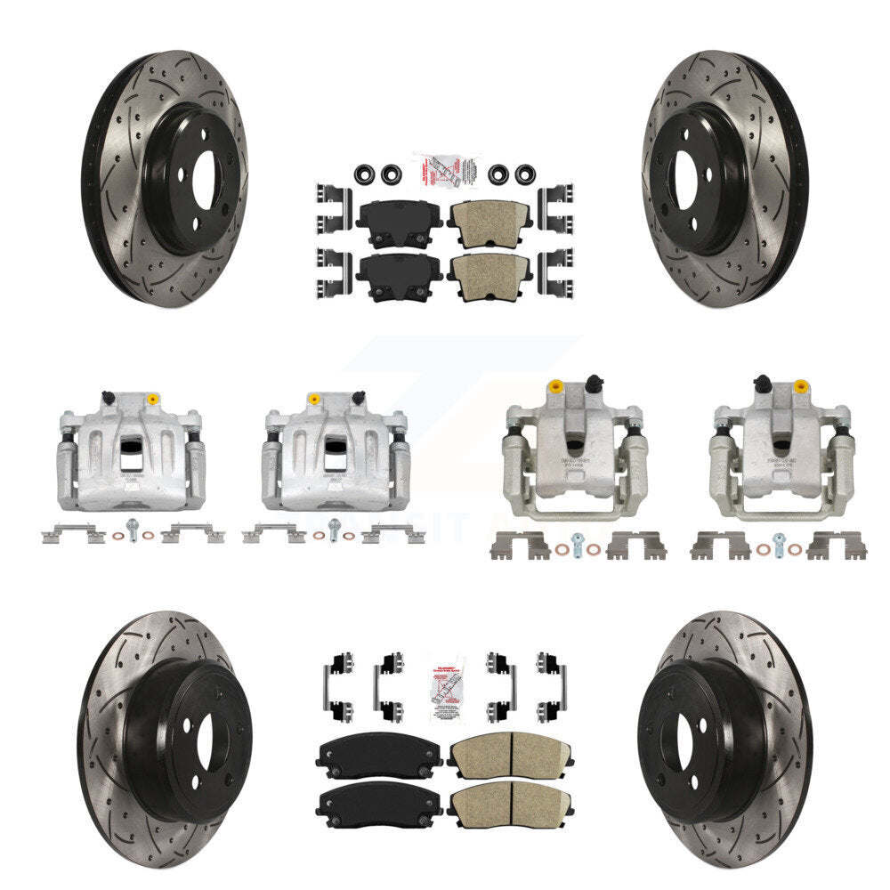 Transit Auto KCD-100966N Disc Brake Kit for 2012-2018 Chrysler 300, Dodge Charger - Front and Rear product image