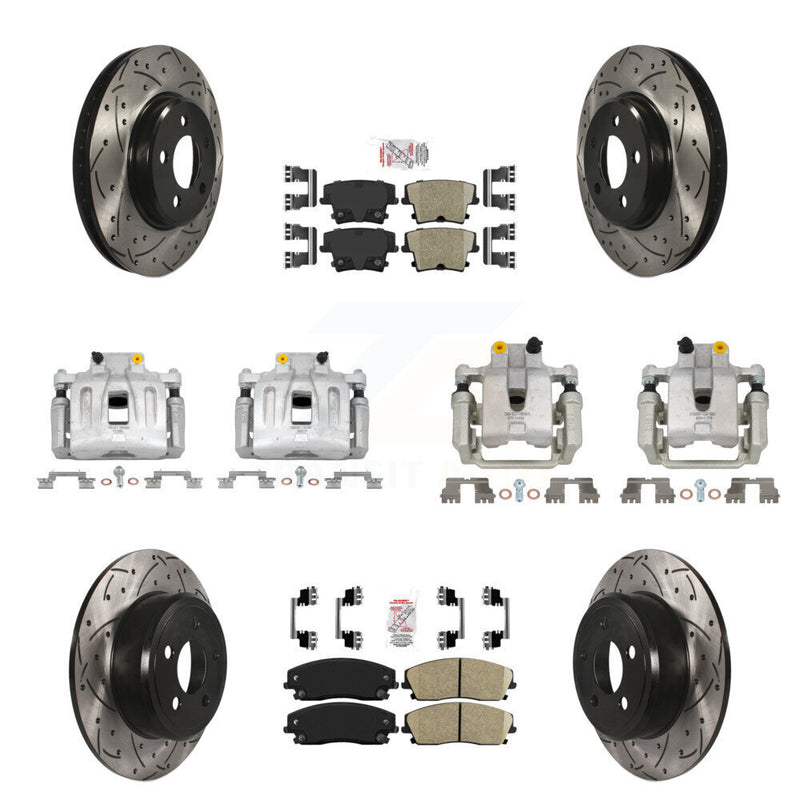 Transit Auto KCD-100967N Disc Brake Kit for 2012-2018 Chrysler 300, Dodge Charger - Front and Rear product image