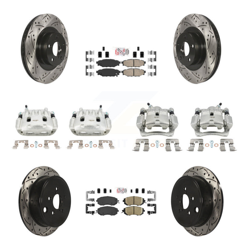Transit Auto KCD-100980N Disc Brake Kit for 2011-2014 Subaru Impreza, Subaru Forester - Front and Rear product image
