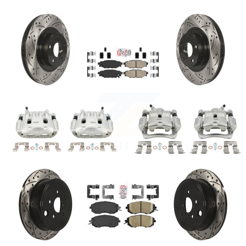 Transit Auto KCD-100982N Disc Brake Kit for 2011-2014 Subaru Impreza, Subaru Forester - Front and Rear product image