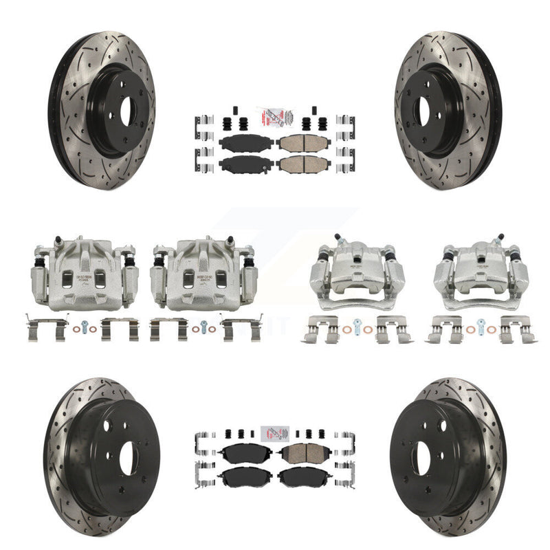 Transit Auto KCD-100984N Disc Brake Kit for 2015-2019 Subaru WRX - Front and Rear product image
