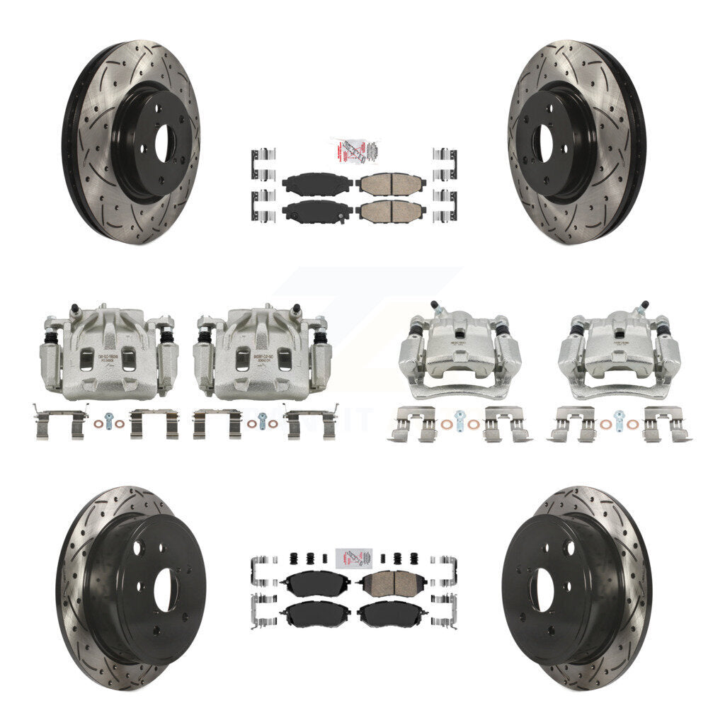 Transit Auto KCD-100985N Disc Brake Kit for 2015-2019 Subaru WRX - Front and Rear product image