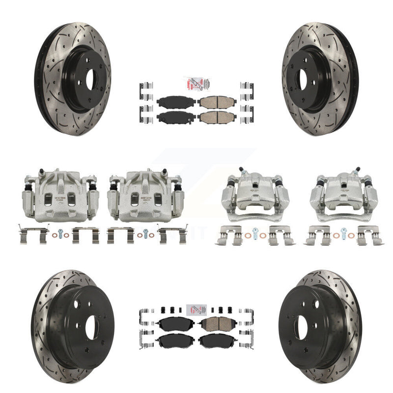 Transit Auto KCD-100985N Disc Brake Kit for 2015-2019 Subaru WRX - Front and Rear product image