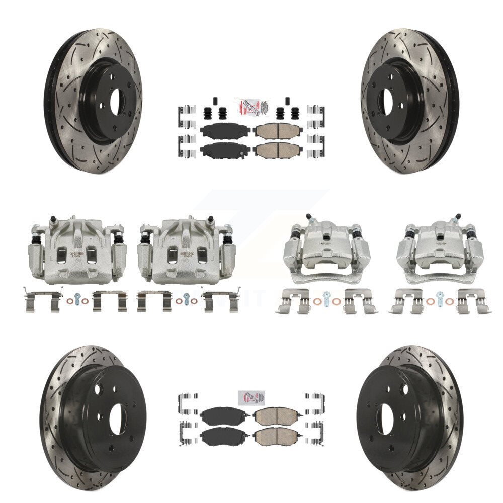 Transit Auto KCD-100986N Disc Brake Kit for 2015-2019 Subaru WRX - Front and Rear product image