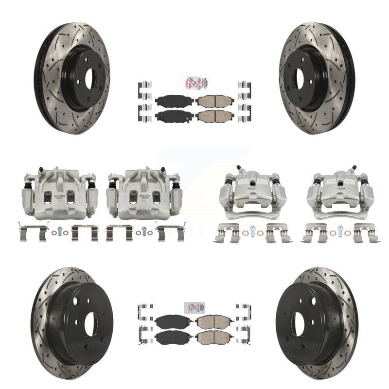 Transit Auto KCD-100987N Disc Brake Kit for 2015-2019 Subaru WRX - Front and Rear product image