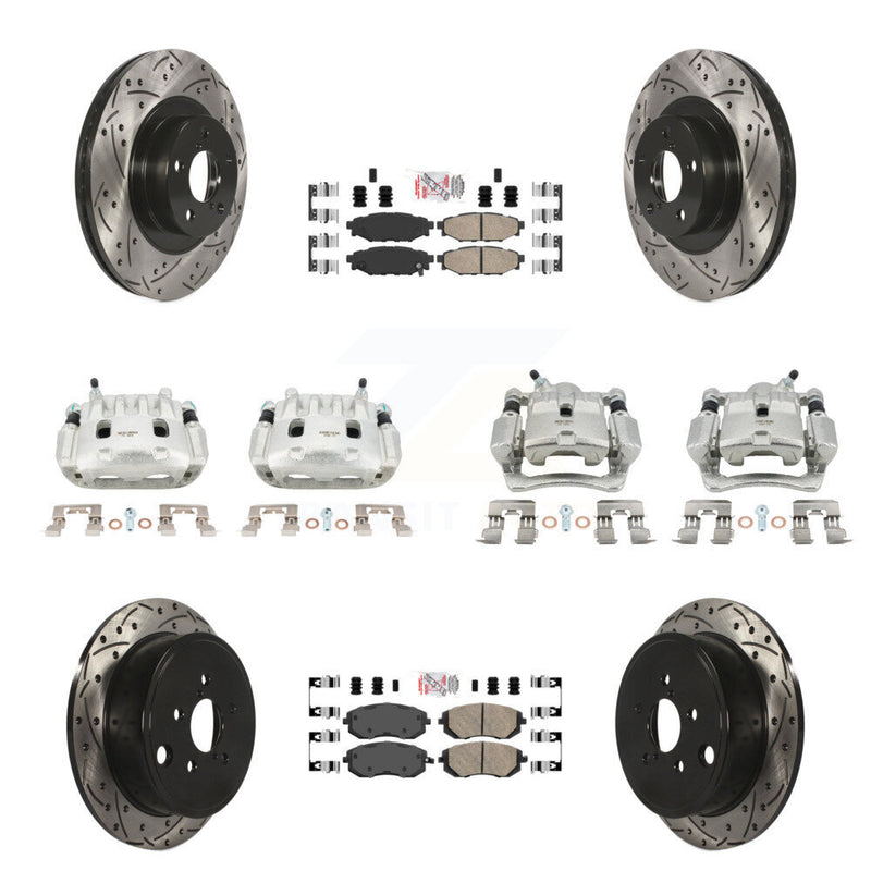 Transit Auto KCD-100988N Disc Brake Kit for 2008-2013 Subaru WRX, Subaru Impreza, Subaru Forester - Front and Rear product image