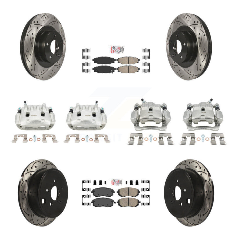 Transit Auto KCD-100989N Disc Brake Kit for 2008-2013 Subaru WRX, Subaru Impreza, Subaru Forester - Front and Rear product image