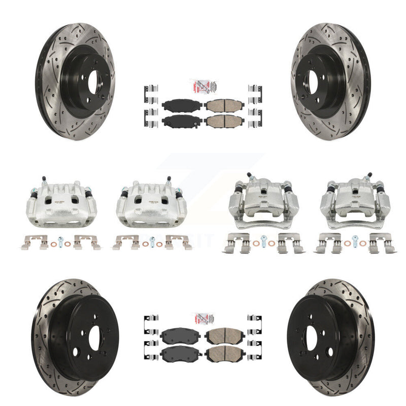 Transit Auto KCD-100993N Disc Brake Kit for 2008-2013 Subaru WRX, Subaru Impreza, Subaru Forester - Front and Rear product image