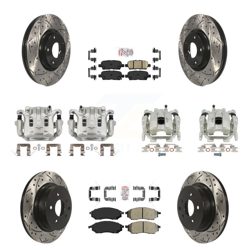 Transit Auto KCD-101007N Disc Brake Kit for 2010-2015 INFINITI Q40, INFINITI QX50, INFINITI EX37 & more - Front and Rear product image