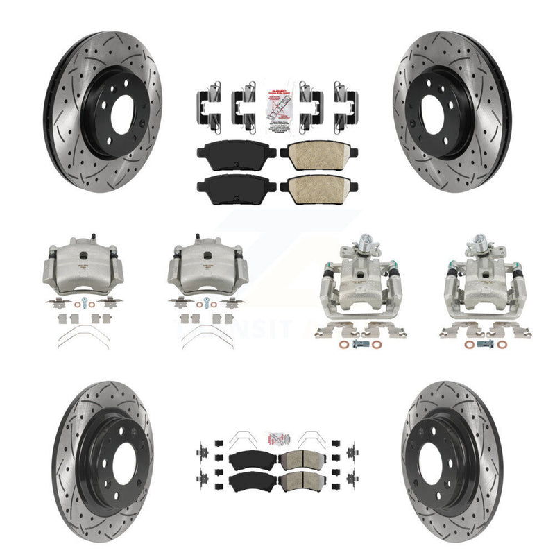 Transit Auto KCD-101027N Disc Brake Kit for 2006-2013 Mazda 6, Lincoln MKZ, Ford Fusion & more - Front and Rear product image