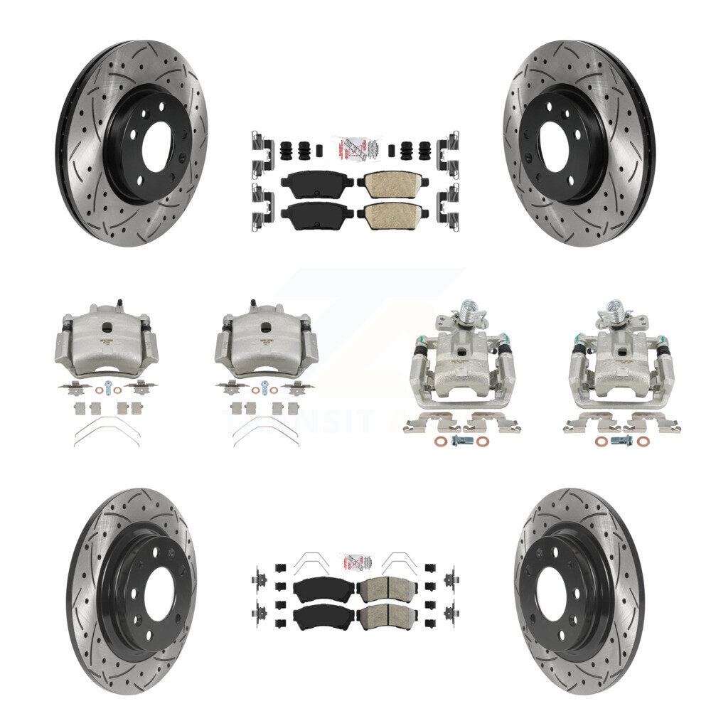 Transit Auto KCD-101028N Disc Brake Kit for 2006-2013 Mazda 6, Lincoln MKZ, Ford Fusion & more - Front and Rear product image