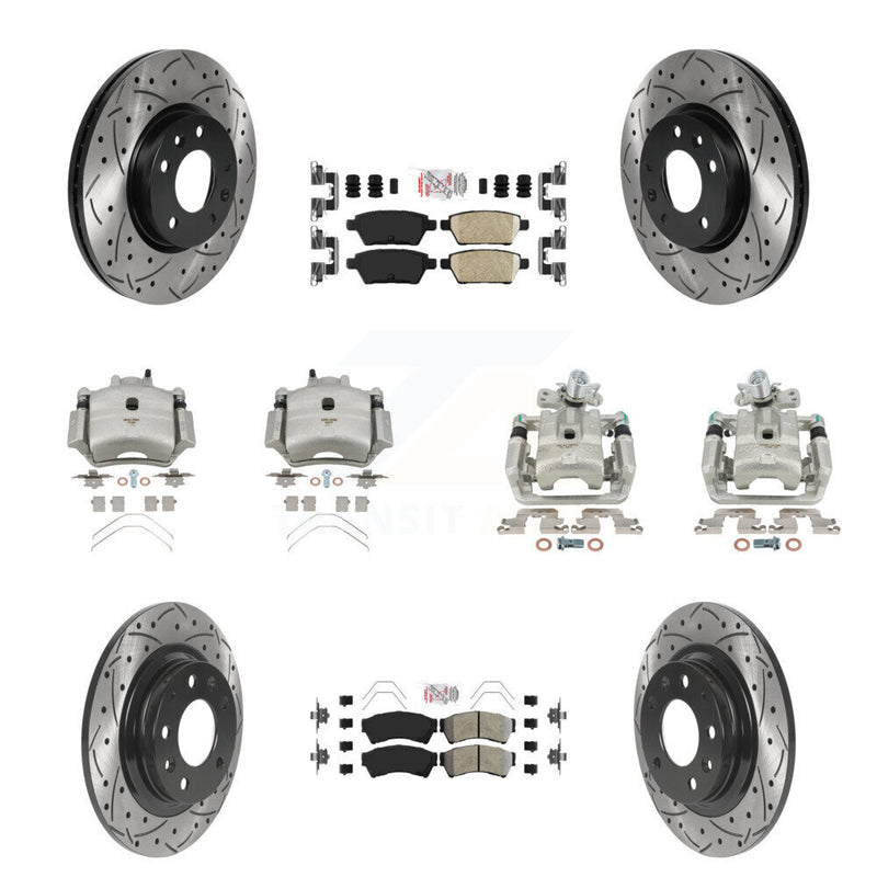 Transit Auto KCD-101028N Disc Brake Kit for 2006-2013 Mazda 6, Lincoln MKZ, Ford Fusion & more - Front and Rear product image