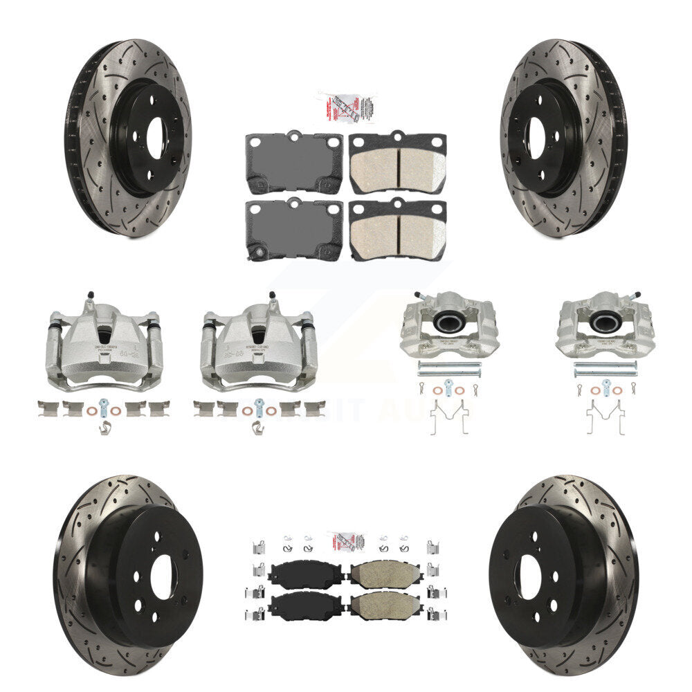 Transit Auto KCD-101030N Disc Brake Kit for 2006-2009 Lexus IS250 - Front and Rear product image