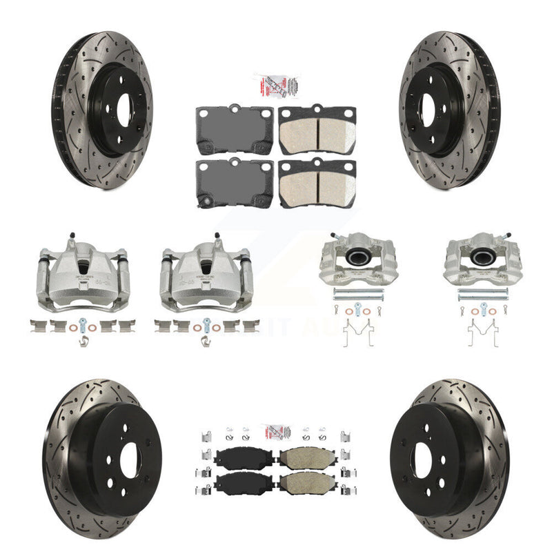 Transit Auto KCD-101030N Disc Brake Kit for 2006-2009 Lexus IS250 - Front and Rear product image