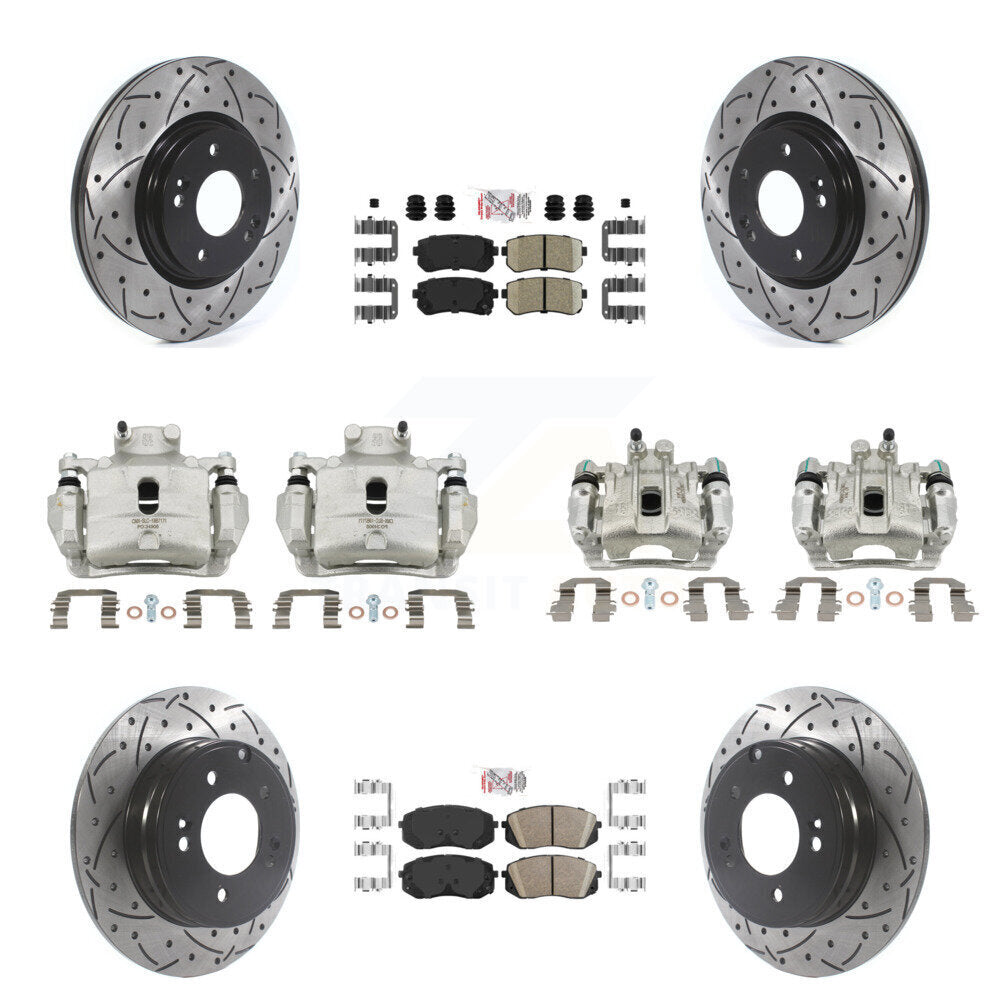 Transit Auto KCD-101031N Disc Brake Kit for 2015 Hyundai Sonata - Front and Rear product image