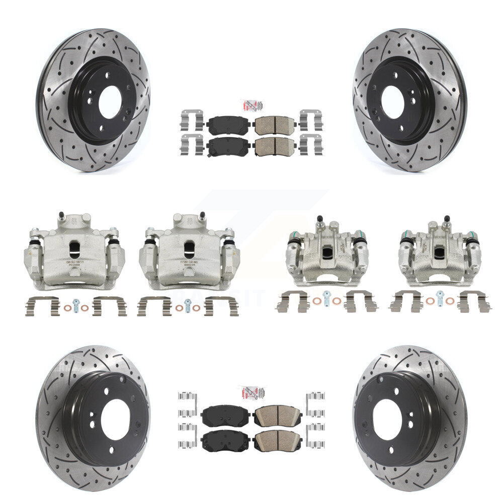 Transit Auto KCD-101032N Disc Brake Kit for 2015 Hyundai Sonata - Front and Rear product image