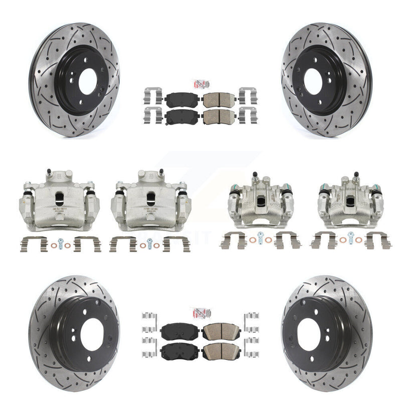 Transit Auto KCD-101032N Disc Brake Kit for 2015 Hyundai Sonata - Front and Rear product image