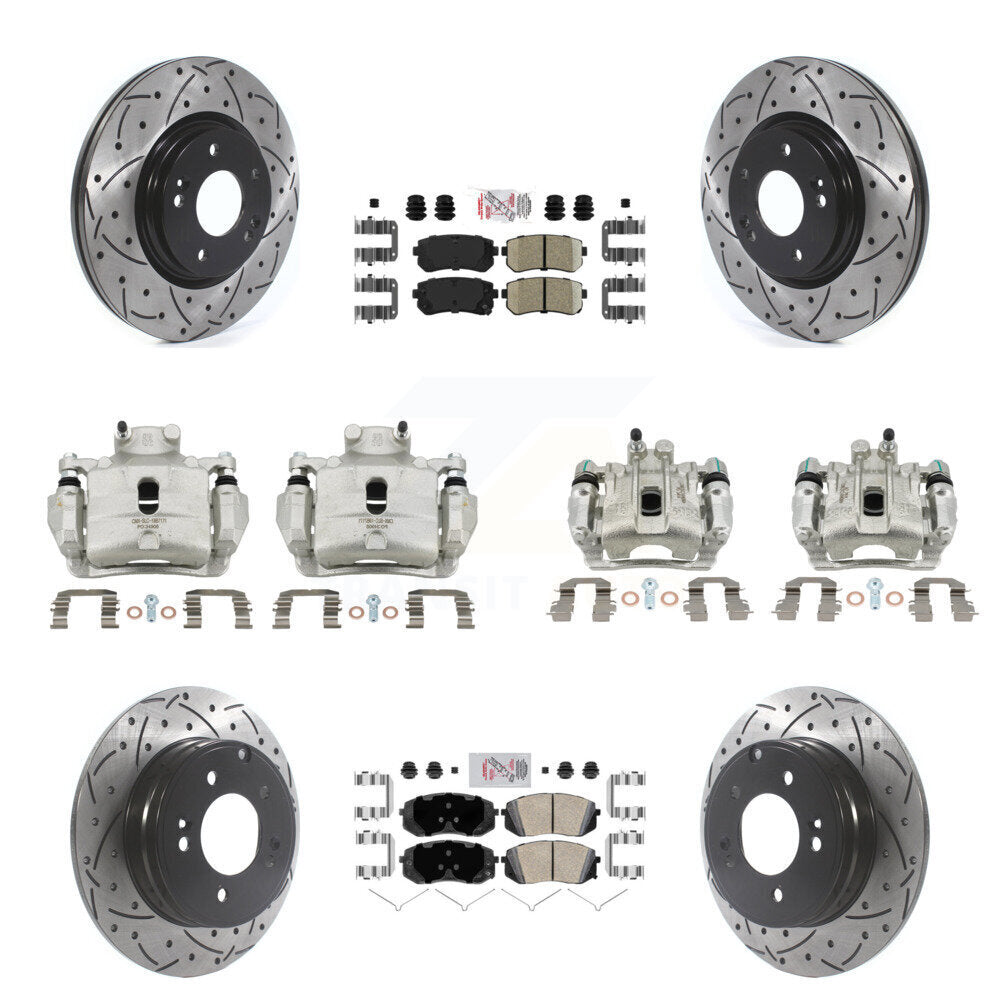 Transit Auto KCD-101033N Disc Brake Kit for 2015 Hyundai Sonata - Front and Rear product image