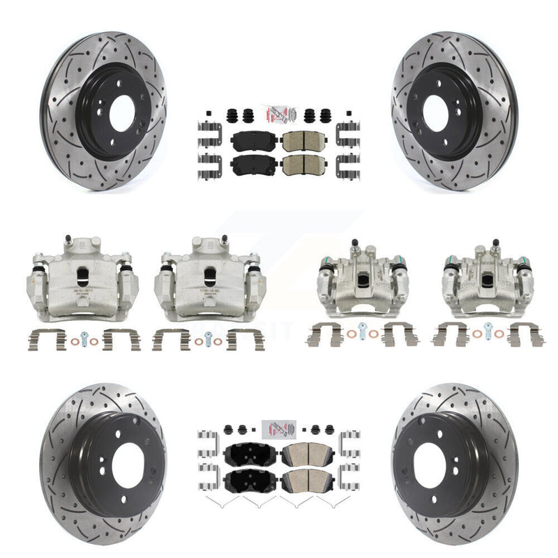 Transit Auto KCD-101033N Disc Brake Kit for 2015 Hyundai Sonata - Front and Rear product image