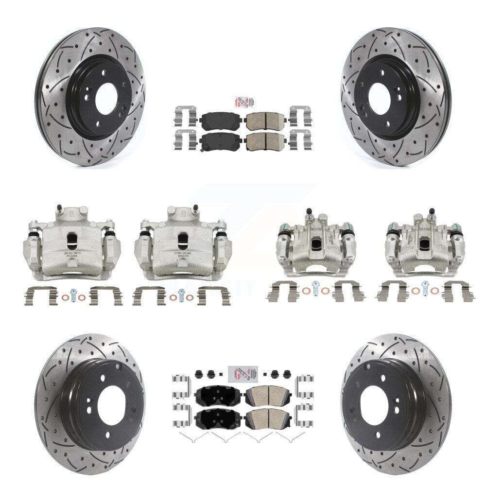 Transit Auto KCD-101034N Disc Brake Kit for 2015 Hyundai Sonata - Front and Rear product image