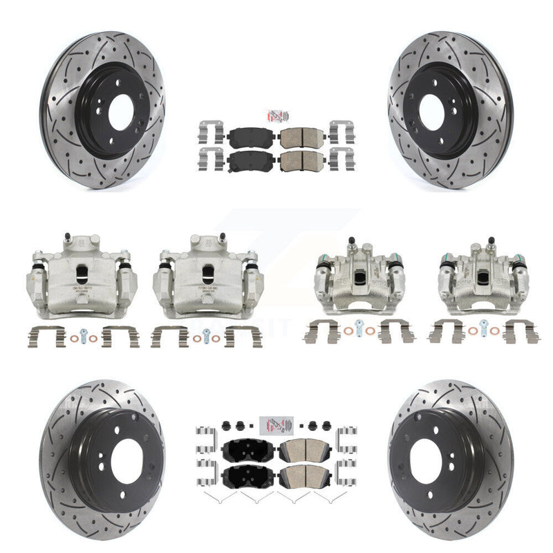 Transit Auto KCD-101034N Disc Brake Kit for 2015 Hyundai Sonata - Front and Rear product image