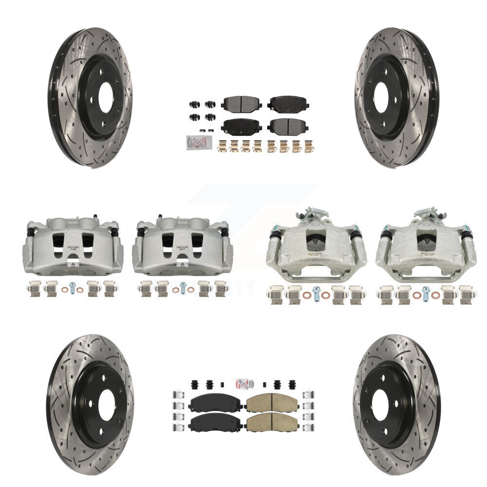 Transit Auto KCD-101035N Disc Brake Kit for 2019-2020 Dodge Grand Caravan - Front and Rear product image
