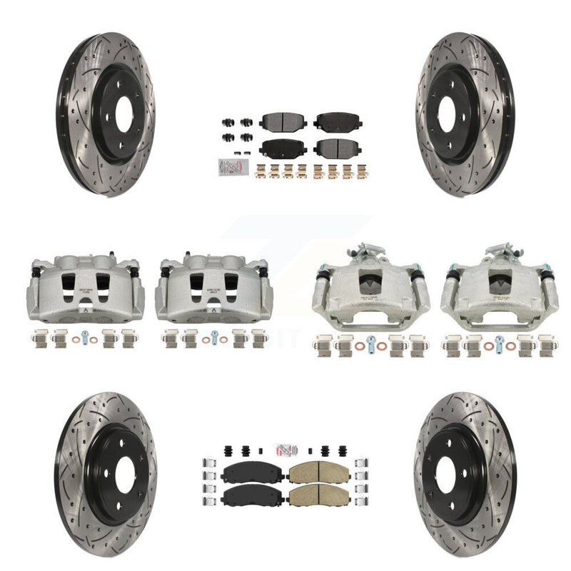 Transit Auto KCD-101035N Disc Brake Kit for 2019-2020 Dodge Grand Caravan - Front and Rear product image