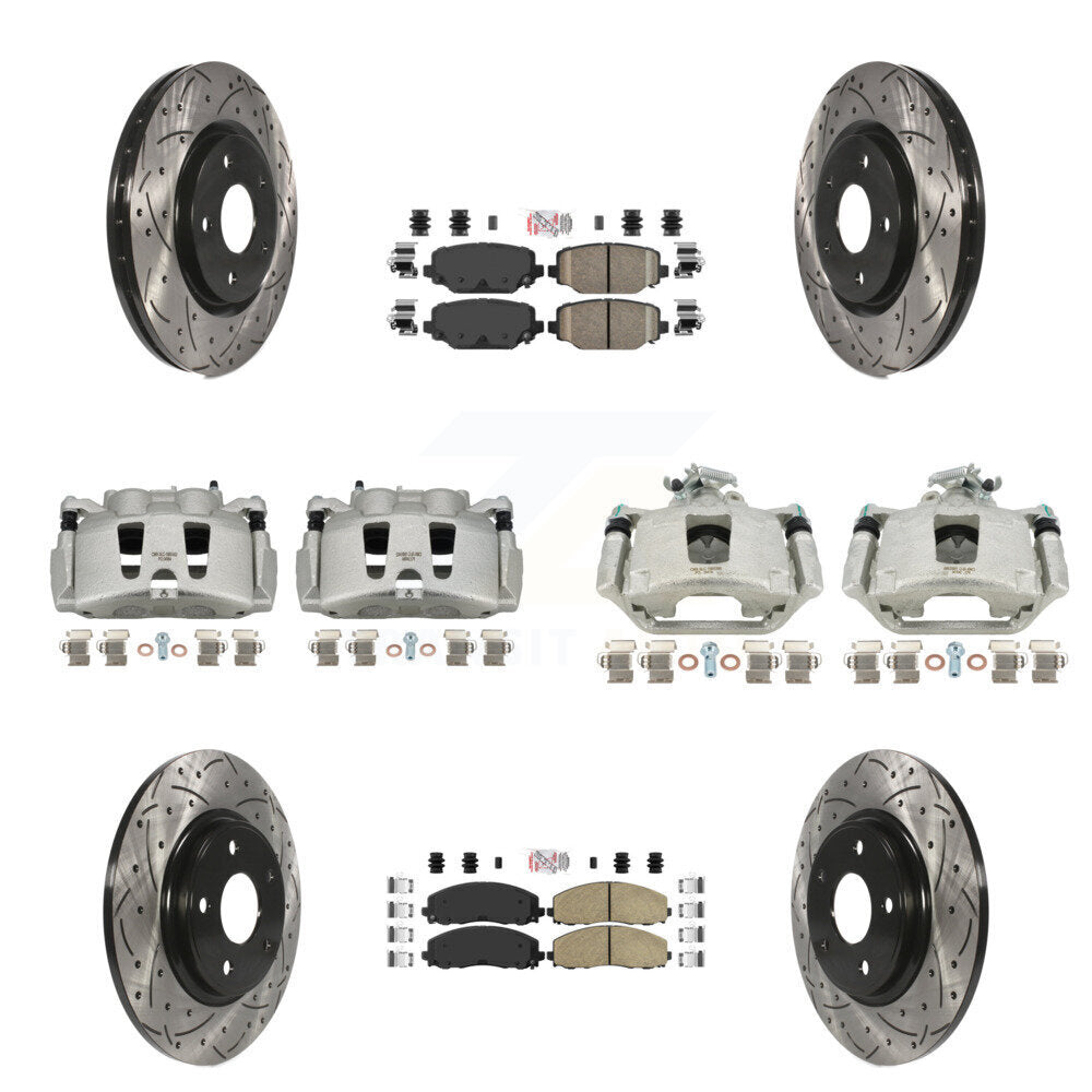 Transit Auto KCD-101036N Disc Brake Kit for 2019-2020 Dodge Grand Caravan - Front and Rear product image