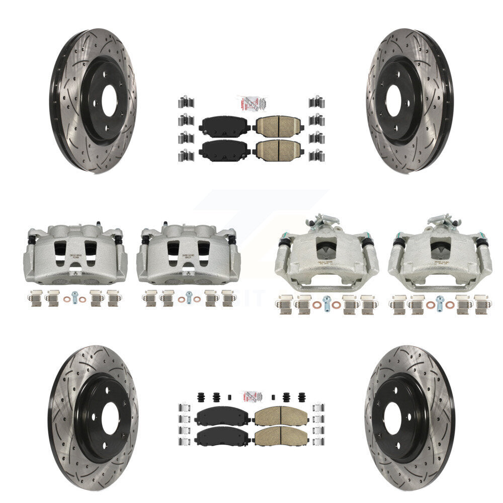 Transit Auto KCD-101037N Disc Brake Kit for 2019-2020 Dodge Grand Caravan - Front and Rear product image