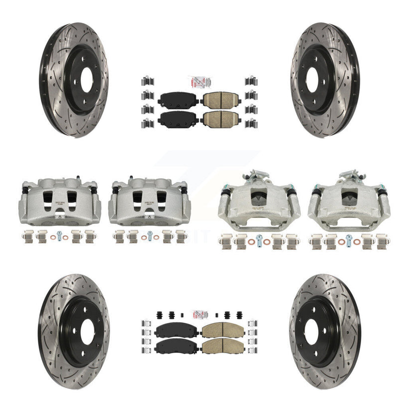 Transit Auto KCD-101037N Disc Brake Kit for 2019-2020 Dodge Grand Caravan - Front and Rear product image