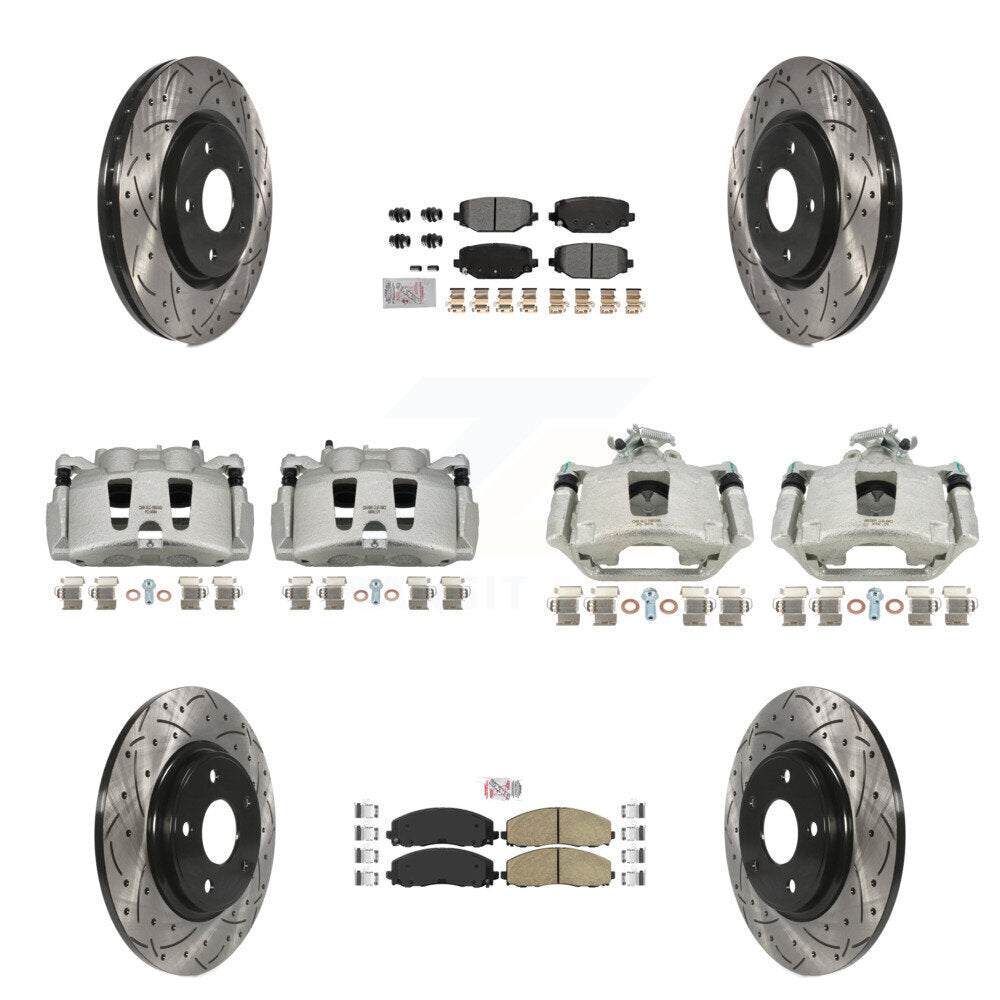 Transit Auto KCD-101038N Disc Brake Kit for 2019-2020 Dodge Grand Caravan - Front and Rear product image