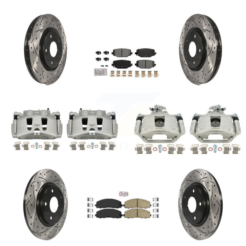 Transit Auto KCD-101038N Disc Brake Kit for 2019-2020 Dodge Grand Caravan - Front and Rear product image