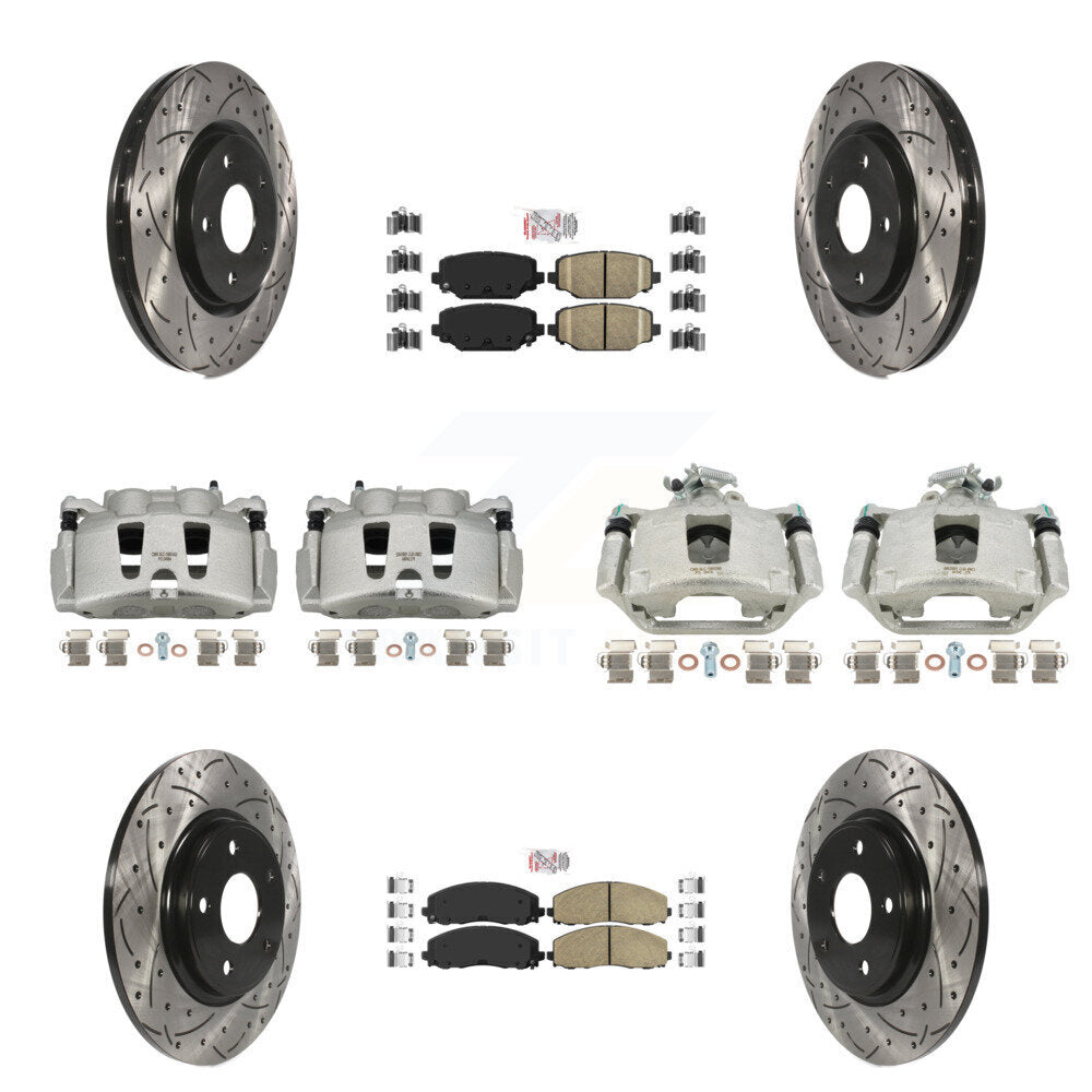 Transit Auto KCD-101040N Disc Brake Kit for 2019-2020 Dodge Grand Caravan - Front and Rear product image