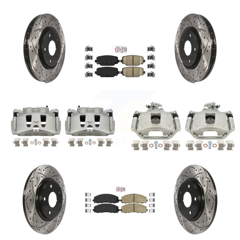 Transit Auto KCD-101040N Disc Brake Kit for 2019-2020 Dodge Grand Caravan - Front and Rear product image