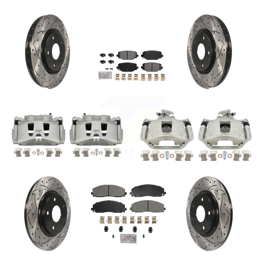 Transit Auto KCD-101041N Disc Brake Kit for 2019-2020 Dodge Grand Caravan - Front and Rear product image