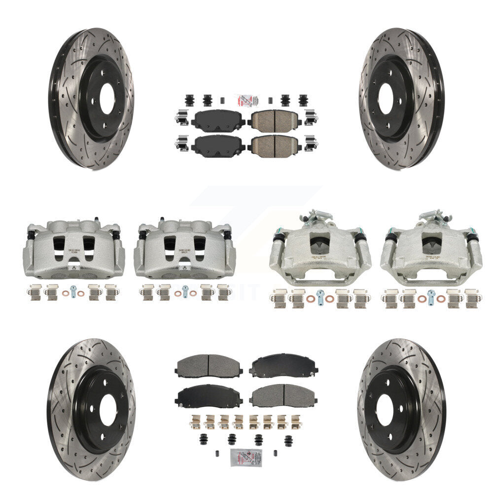 Transit Auto KCD-101042N Disc Brake Kit for 2019-2020 Dodge Grand Caravan - Front and Rear product image
