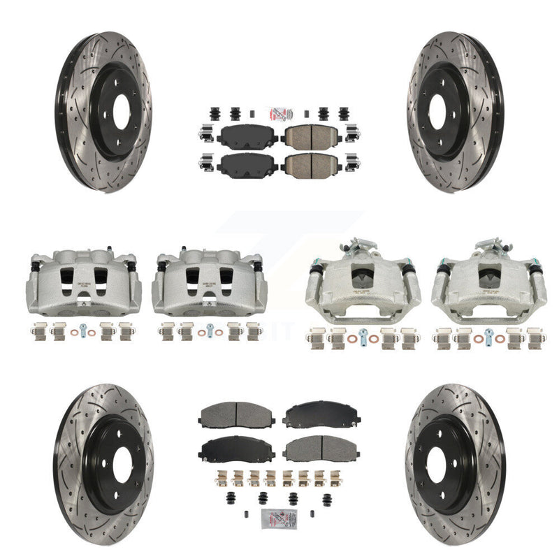 Transit Auto KCD-101042N Disc Brake Kit for 2019-2020 Dodge Grand Caravan - Front and Rear product image