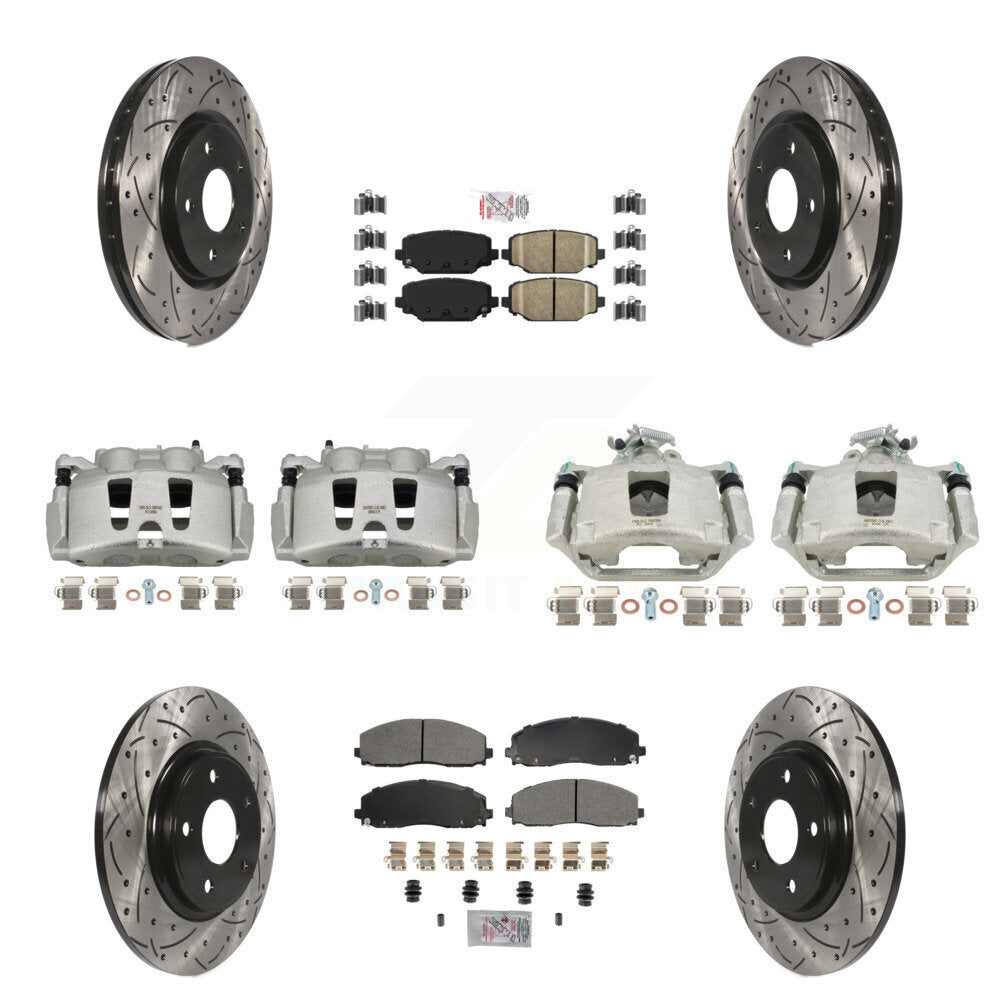 Transit Auto KCD-101043N Disc Brake Kit for 2019-2020 Dodge Grand Caravan - Front and Rear product image