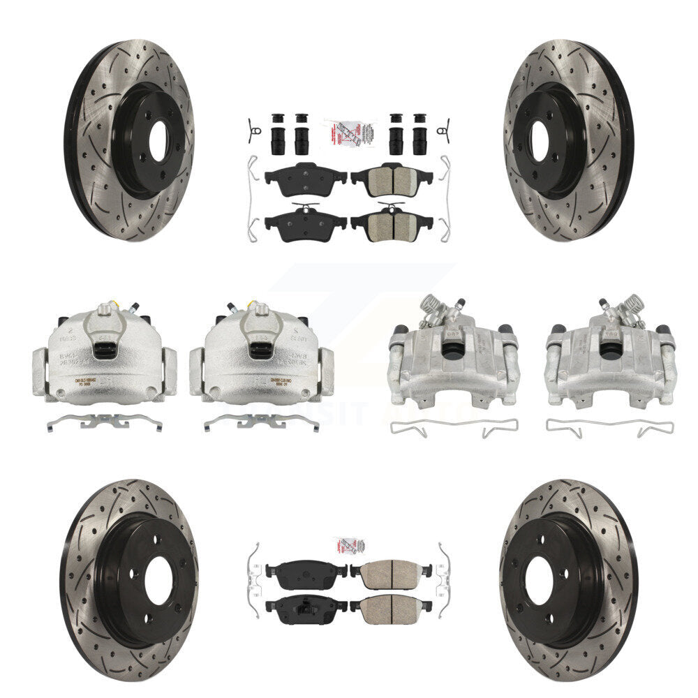 Transit Auto KCD-101061N Disc Brake Kit for 2013-2018 Ford Focus - Front and Rear product image