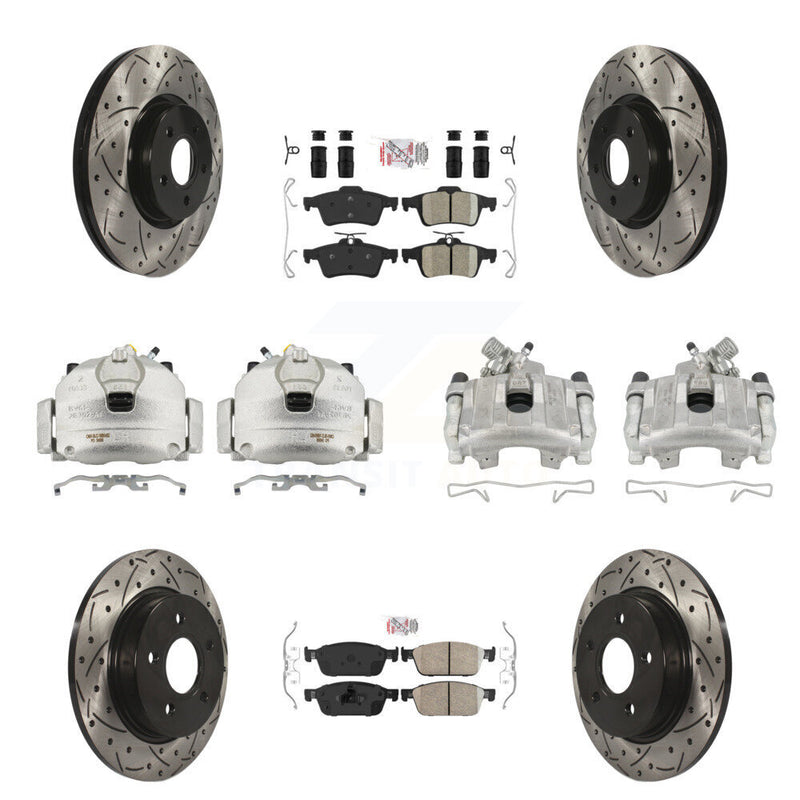 Transit Auto KCD-101061N Disc Brake Kit for 2013-2018 Ford Focus - Front and Rear product image
