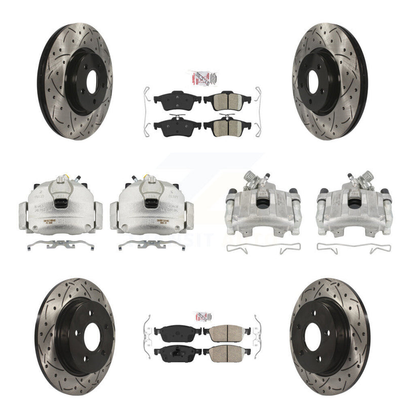 Transit Auto KCD-101062N Disc Brake Kit for 2013-2018 Ford Focus - Front and Rear product image