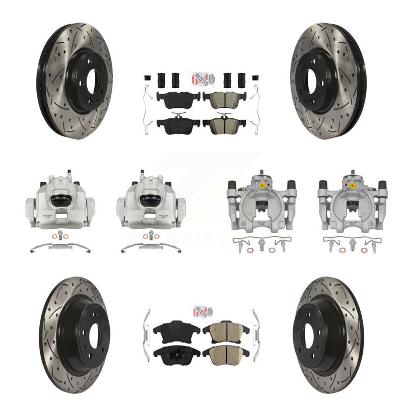 Transit Auto KCD-101085N Disc Brake Kit for 2013-2020 Ford Fusion, Lincoln MKZ - Front and Rear product image