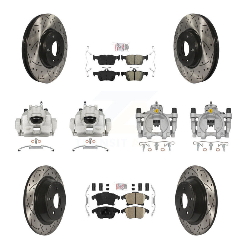 Transit Auto KCD-101086N Disc Brake Kit for 2013-2020 Ford Fusion, Lincoln MKZ - Front and Rear product image