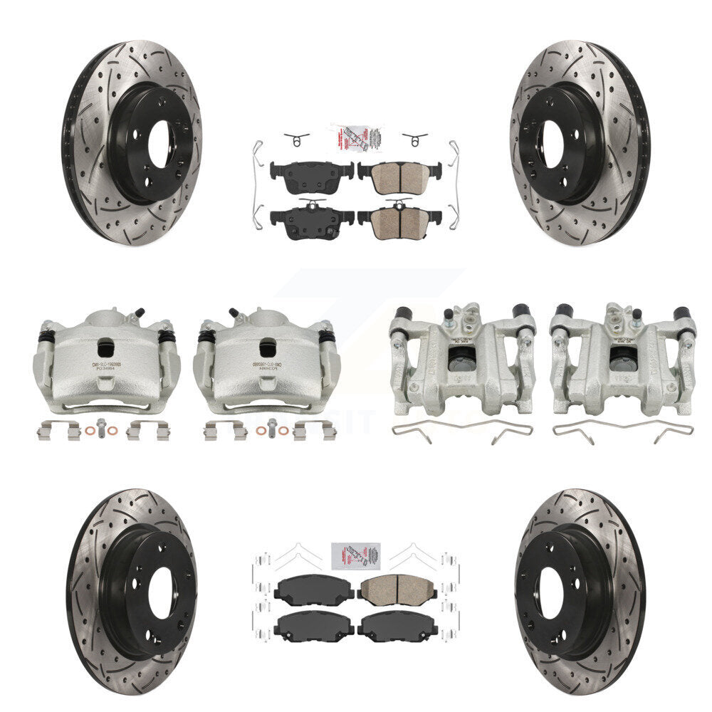 Transit Auto KCD-101096N Disc Brake Kit for 2016-2021 Honda Civic - Front and Rear product image